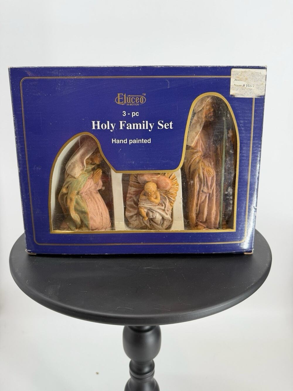 Eluceo In Motion In Box 3 Piece Hand-Painted Holy Family Nativity Set